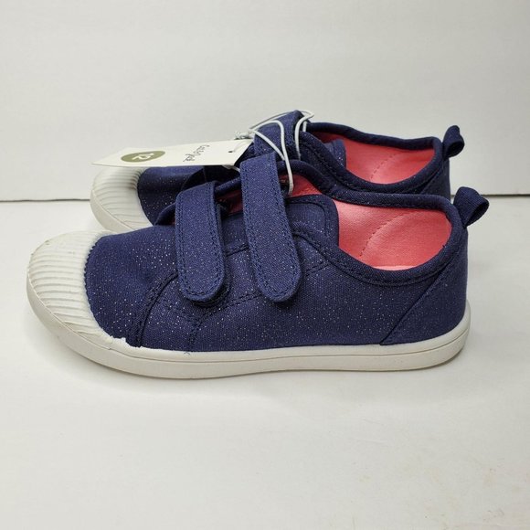 NWT Cat /& Jack Navy Hook And Loop Slip Ons Shoes Sneakers Size 10 Toddlers